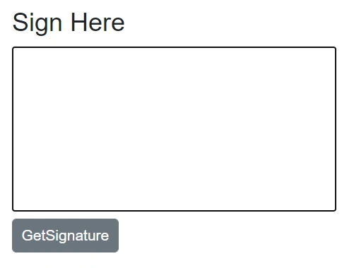 Blazor Signature Component