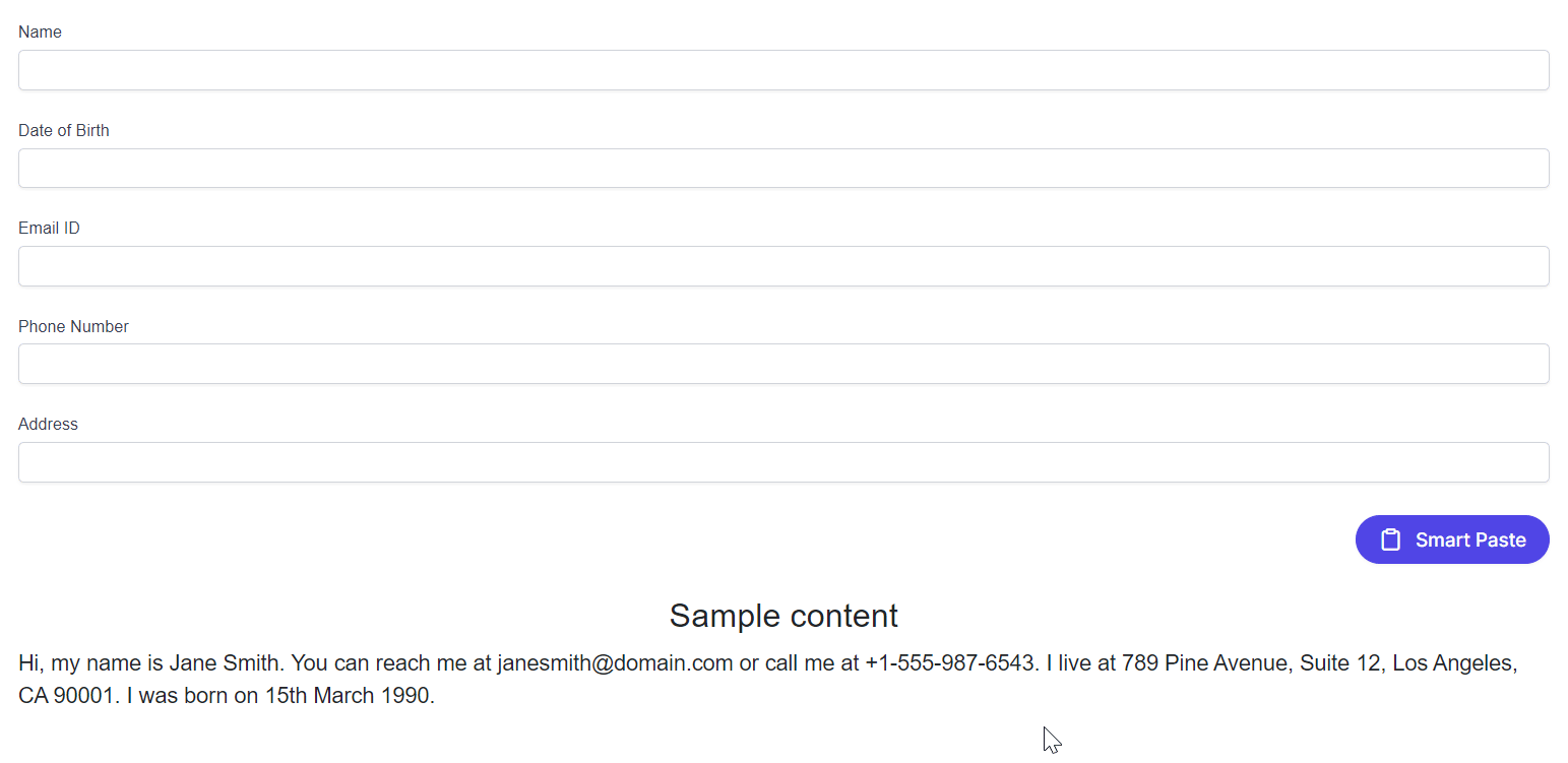 Syncfusion<sup style="font-size:70%">®</sup> Blazor Smart paste button with annotation