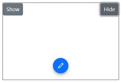 Blazor Speed Dial Hide Items