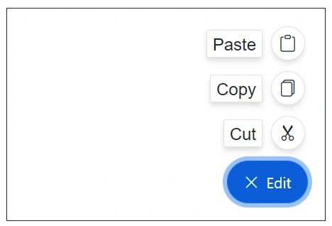 Blazor SpeedDial with icon and text