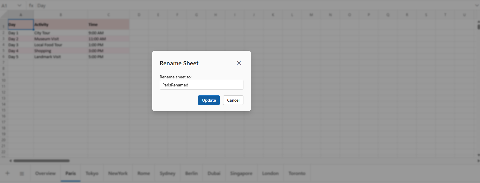 Rename dialog