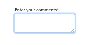 Blazor TextArea with asterisk appended to the floating label