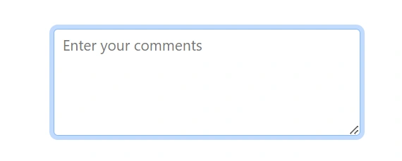 Blazor TextArea with Rounded Corner