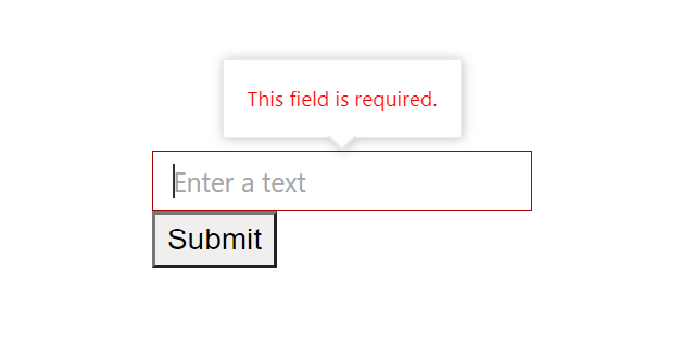 Custom Component with Tooltip Validation Using Blazor TextBox