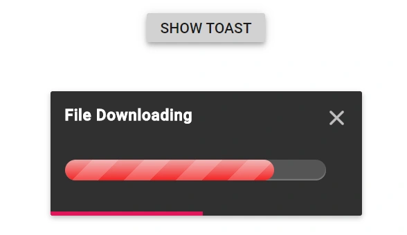 Blazor Toast with ProgressBar