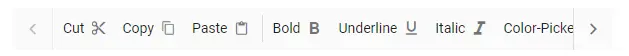 Blazor Toolbar displays Icon in Suffix Item