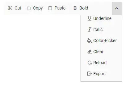 Blazor Toolbar Item in Popup Mode