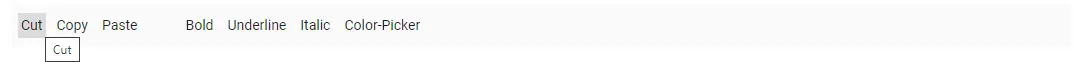 Blazor Toolbar Item with Tooltip