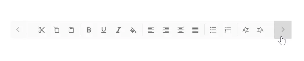 Blazor Toolbar with Long Press Scroll