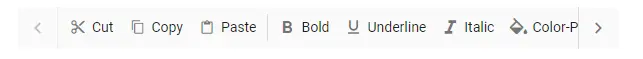Scrolling in Blazor Toolbar