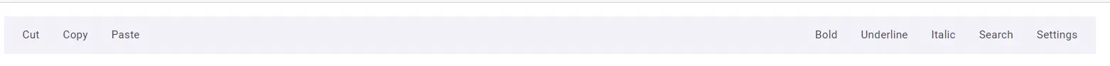 Blazor Toolbar Spacer