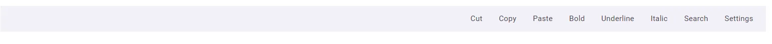 Blazor Toolbar Spacer