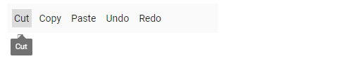 Blazor Toolbar with Tooltip