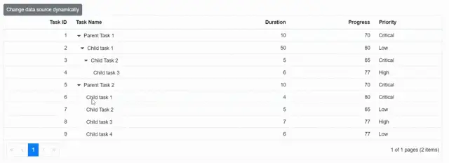 Updating Datasource Dynamically in Blazor TreeGrid