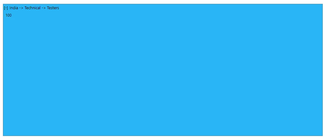 Blazor TreeMap with Breadcrumb