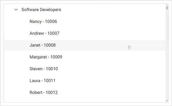Blazor TreeView with Virtualization