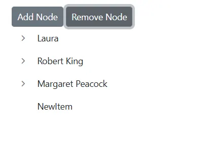 Add or Remove node in Blazor TreeView