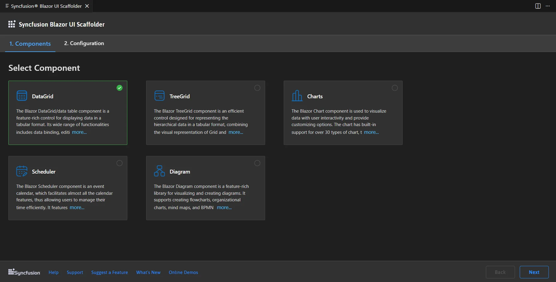Choose required control