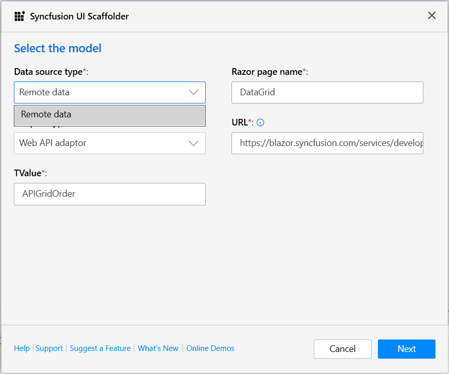 Choose required selected control features for the hosted project