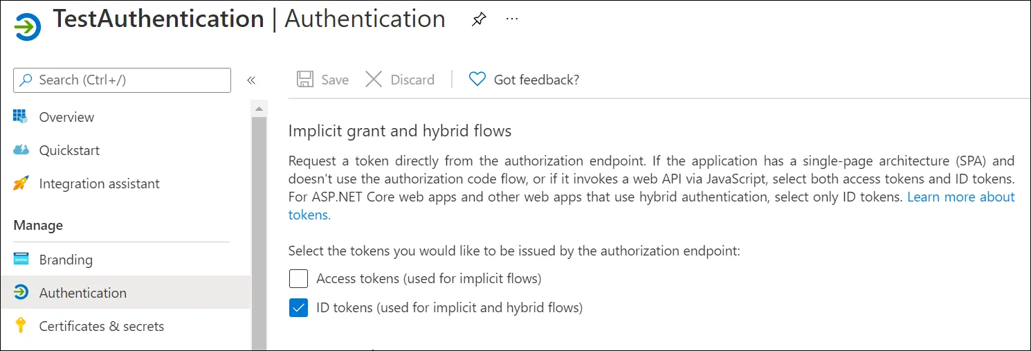 Access token and Id token