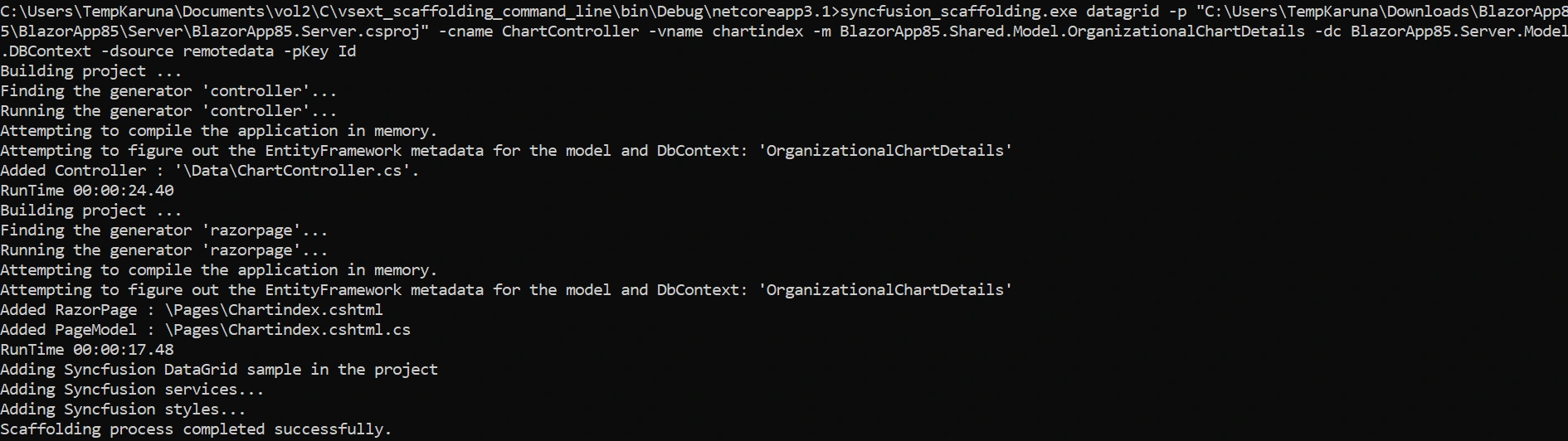 CommandLine Scaffold