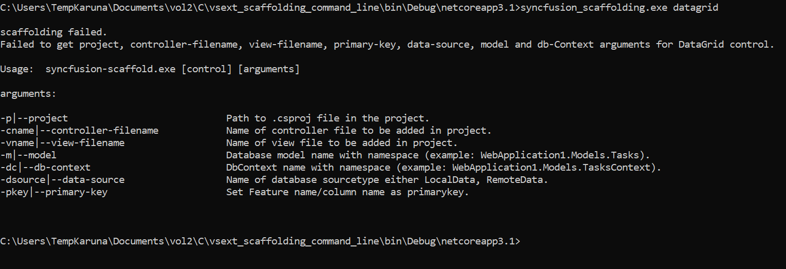 control parameter details